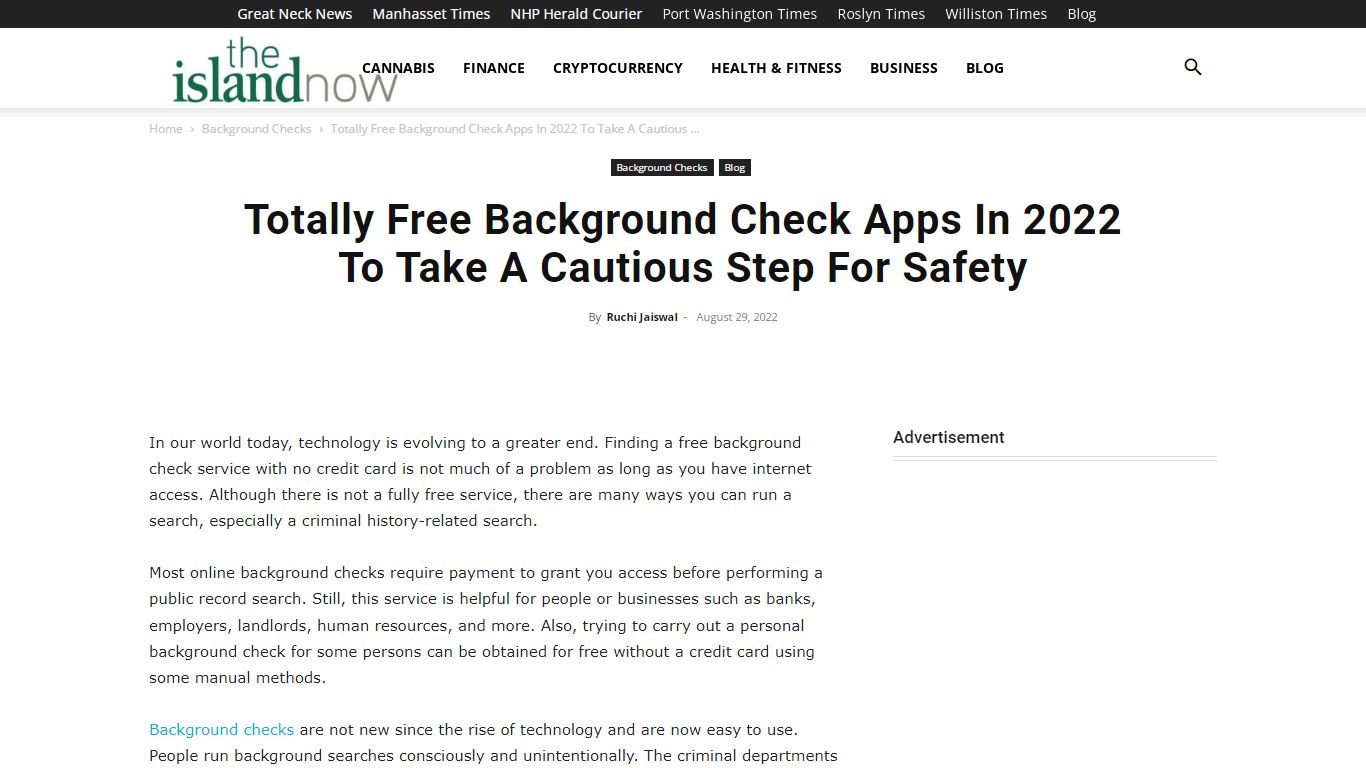 Totally Free Background Check No Credit Card Required 2022 - The Island Now
