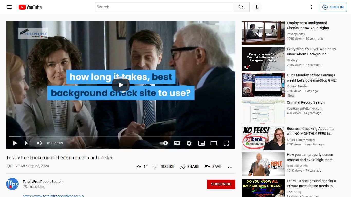 Totally free background check no credit card needed - YouTube